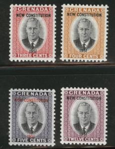 GRENADA Scott 166-9 MH* 1951 constitution set