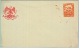 89619 -  MEXICO - Postal History -   STATIONERY COVER H & G # 44  1895   DONKEYS