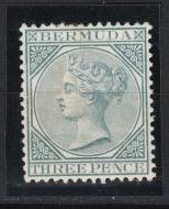 Bermuda - 1886 QV 3p Sc# 23 - MH (8878)