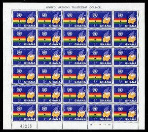 Ghana 67 - 70 UN Trusteeship Council Sheets of 30 Stamps MNH 1959 