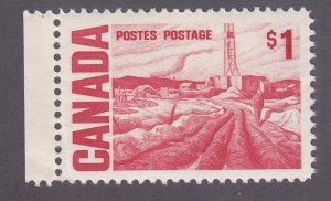 Canada 465B MNH OG 1967 $1 Oil Fields near Edmonton Issue VF-XF