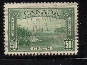 Canada Sc 244 1938 50 c Vanvouver Harbour stamp used