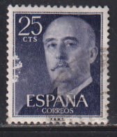 Spain 818 General Francisco Franco 1954