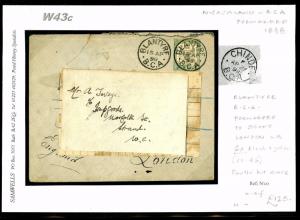 W43c 1898 NYASALAND B.C.A. Blantyre FORWARDING AGENT London