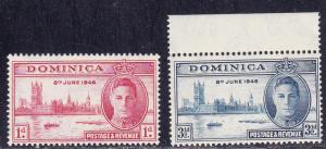Dominica # 112-113, Peace Issue, Mint NH
