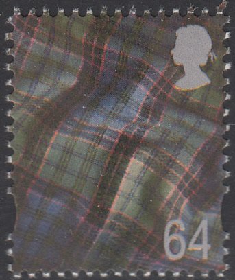 Great Britain Scotland 1999-2002 MNH Sc #17 64p Tartan