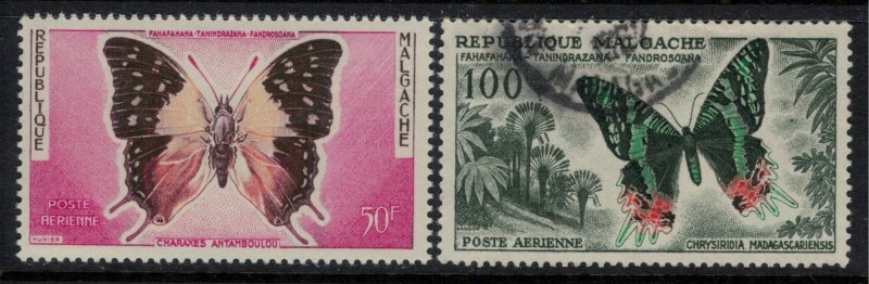 Madagascar #C63-4*/u  CV $4.50  Butterflies