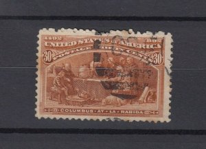 USA 1893 30c Columbus Sc#239 Fine Used JK9868 