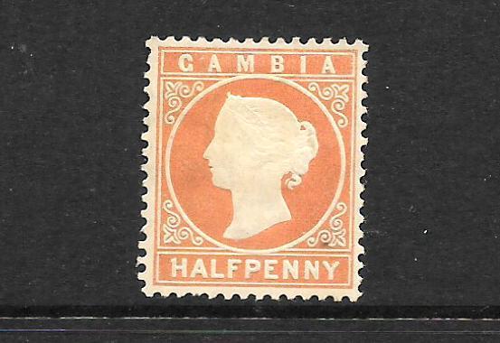 GAMBIA  1880-81  1/2d    QV    MHH  SG 10b