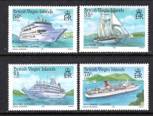 British Virgin Islands 524-527 Ships MNH VF