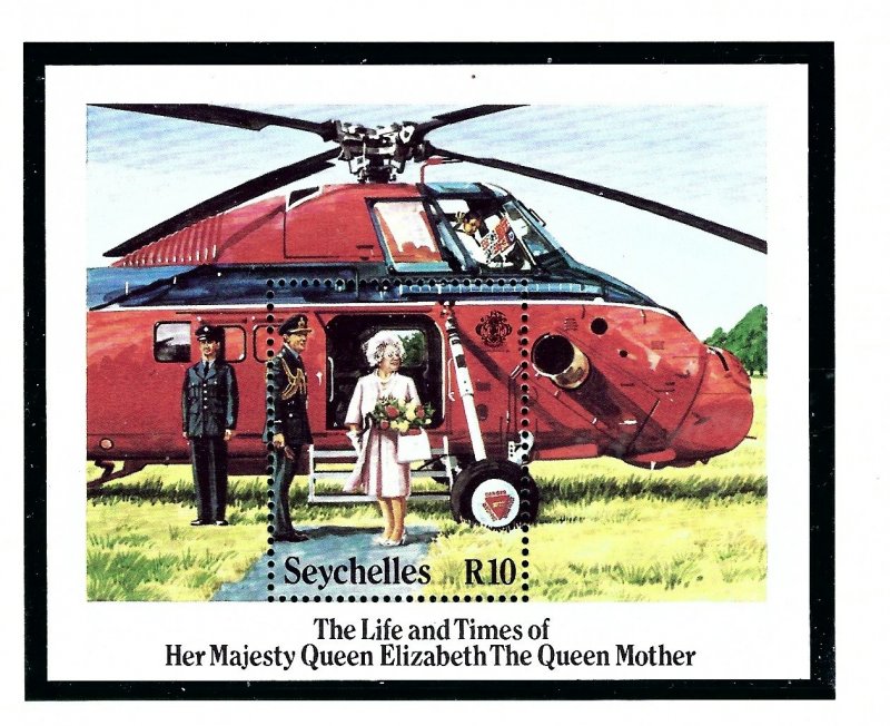 Seychelles 571 MNH 1985 Queen Mother Birthday S/S