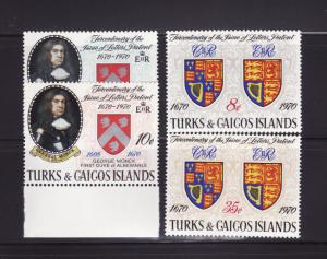 Turks and Caicos Islands 213-216 Set MNH Coats of Arms (C)