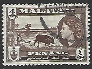 Malaya Penang #47 Used Single Stamp