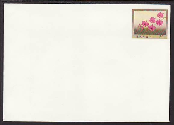 Australia Flowers Unused Postal Envelope 