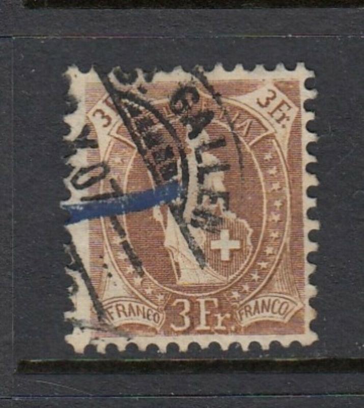 Swiss #111 3FR Standing Helvetia (USED) cv$110.00