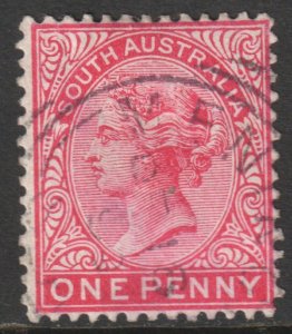 Australia (South Australia) Scott 115  - SG176a, 1899 Victoria 1d Carmine used