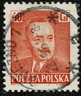 1950 Poland Scott Catalog Number 494 Used