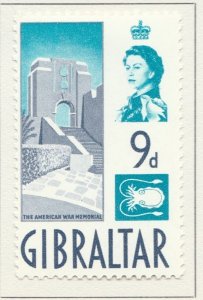 1960 British Colony GIBRALTAR 9d MH* Stamp A28P47F30443-