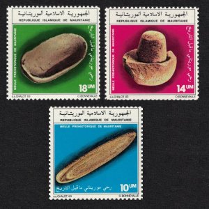 Mauritania Prehistoric Grindstones Archaeology 3v 1983 MNH SC#545-547