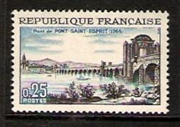 France #1155 Rhone Bridge, Pont-Saint-Esprit 1966 NH