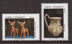 Turkey  #1974-77   MNH  1974   archaeological finds  2 scans