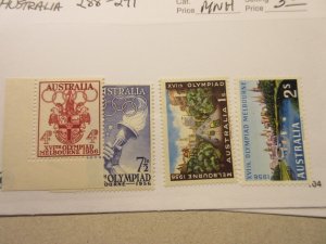 AUSTRALIA  Scott 288-291 MINT NEVER HINGED Cat $3.80