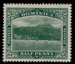 DOMINICA GV SG47aw, ½d blue-green, M MINT. Cat £7.