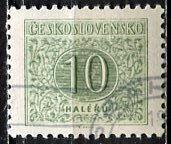 Czechoslovakia; 1955: Sc. # J83: Used CTO Single Stamp +