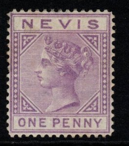 NEVIS SG23 1880 1d LILAC-MAUVE MTD MINT