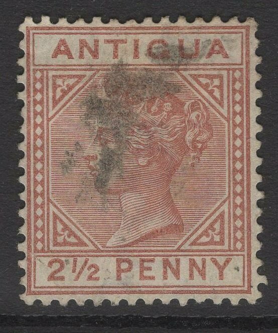 ANTIGUA SG22 1882 2½d RED-BROWN USED