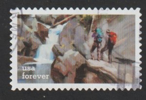 SC# 5477 - (55c) - Enjoy the Great Outdoors Hiking - Used Single Off Paper