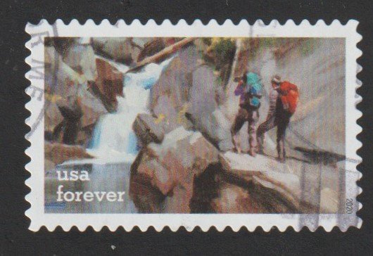 SC# 5477 - (55c) - Enjoy the Great Outdoors Hiking - Used Single Off Paper