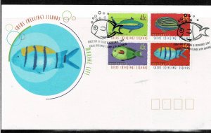 COCOS ISLAND 2001 MARINE LIFE FDC