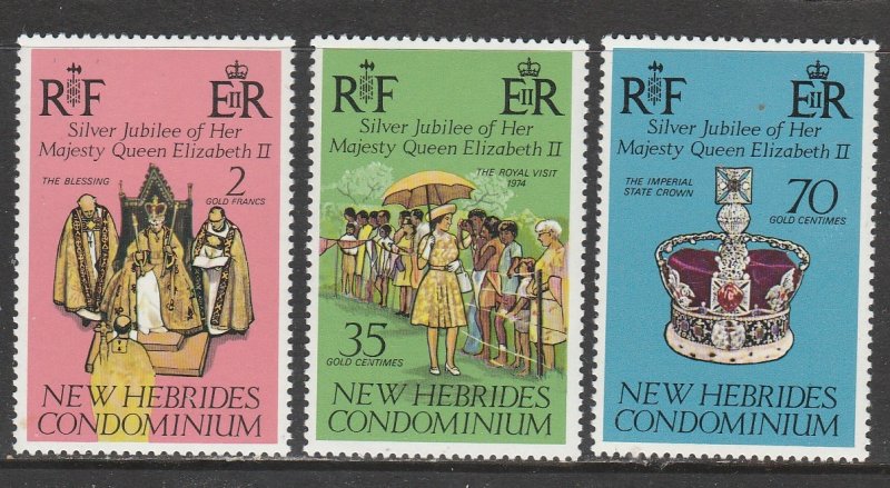 New Hebrides  / Vanuatu    214-16   (N**)     (1977)      Complet