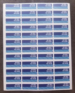 *FREE SHIP Singapore Post Airmail Sticker (sheetlet) MNH Postal Par Avion