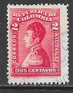 Columbia 341: 2c Antonio Narino, used, F-VF