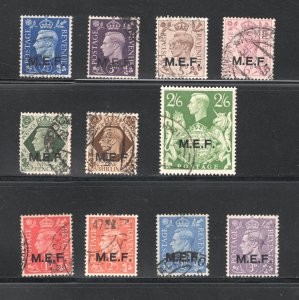 Great Britain - Middle East Forces (M.E.F.) #3-13  VF, Used, CV $7.35 ...0910009