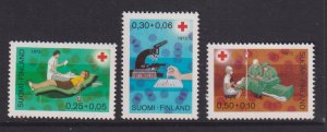 Finland   #B194-B196  MNH  1972  Red Cross