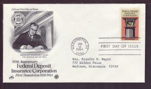 U.S. FDIC 1984 PCS Typed FDC BIN 11036