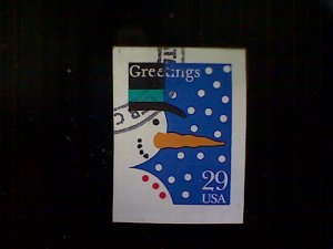 United States, Scott #2799, used(o), 1993, Snowman, 29¢