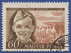 HUNGARY 1950 Sc 899 Used VF - Scouts