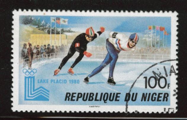 Niger Scott 493 used CTO 1979 olympic stamp