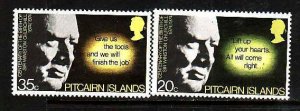 Pitcairn Is.-Sc#144-5- id9- unused NH set-Winston Churchill-1974-