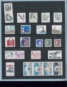 1989 Sweden Swedish Official Postage Stamp Yearset Collection Svenska