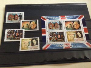 Sir Winston Churchill Antigua mint never hinged stamps A13505