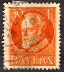 1914, Bavaria 30pf, Used, Sc 104