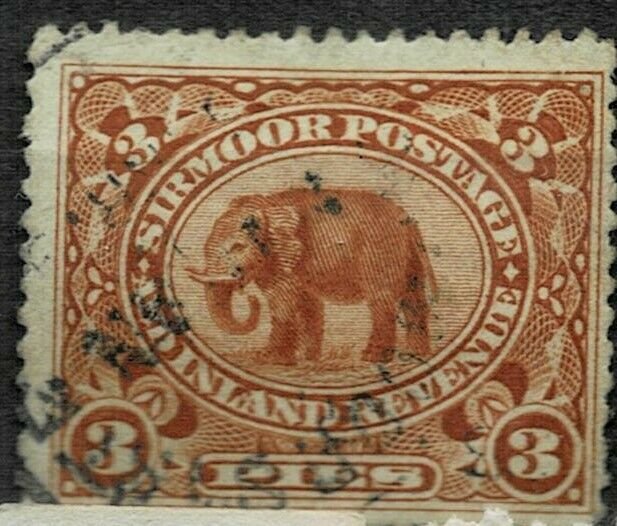 India -SIRMOOR STATE - 3P USED