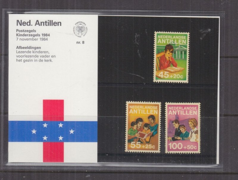 NETHERLANDS ANTILLES,1984 Child Welfare set of 3, Folder 8