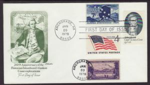 US 1732 Cook Combo 1973 Artmaster U/A FDC