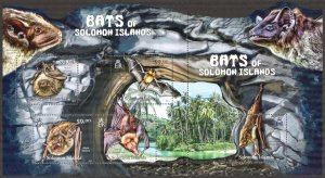 Solomon Islands 2012 Bats Joint Sheet + S/S MNH